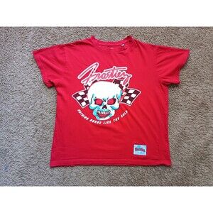 Frostiez Skull T-Shirt Men's Large Red Short Sleeve